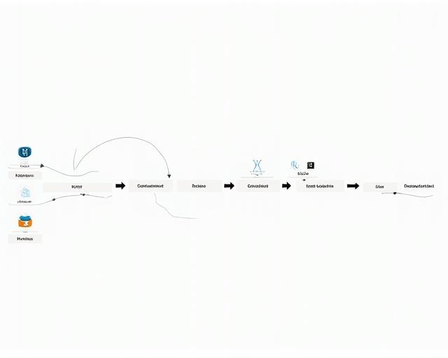 Diagrama de flujo mostrando la integración de módulos del software inmobiliario