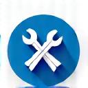 Icono de herramienta de mantenimiento